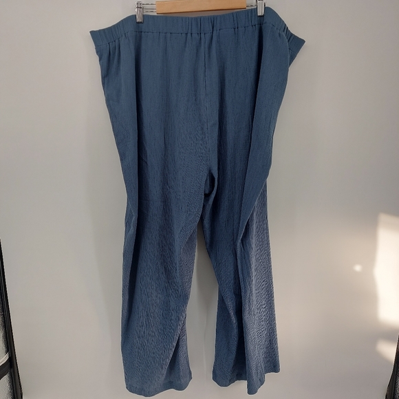 NYDJ Straight Pull-On Pants In Plus SizeIn Cotton Gauze - Picture 12 of 13